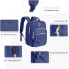 imageMATEIN Mini Backpack Purse for Women Fashion Small Purse Backpack with USB Charging Port Waterproof Casual Daily Cute Shoulder Bag Ladies Handbags for Travel Work College 2pcs Sets BlackBeigeBlue
