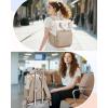 imageMATEIN Anti Theft Laptop Backpack for Women 156 Inch College Travel Backpack with Theftproof Zippers ampamp RFID Pocket Water Resistant Work Commuter Bag with USB Port for Teacher Nurse BeigeKhaki
