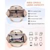 imageMATEIN Anti Theft Laptop Backpack for Women 156 Inch College Travel Backpack with Theftproof Zippers ampamp RFID Pocket Water Resistant Work Commuter Bag with USB Port for Teacher Nurse BeigeKhaki