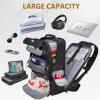 imageMATEIN Expandable Travel Backpack With Shoe Compartment 52L Large Luggage Suitcase with Waist Straps ampamp USB Charging Port 17 Inch TSA Laptop Backpack With 3 Packing Cubes for Men Black