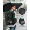 imageMATEIN Heavy Duty Backpack for Men 17 Inch College Laptop Backpack with Multiple Organized Pockets Water Resistant TSA Large Computer Teacher Bag with USB Port ampamp Shoe Compartment for Work TravelBlack Green
