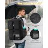 imageMATEIN Heavy Duty Backpack for Men 17 Inch College Laptop Backpack with Multiple Organized Pockets Water Resistant TSA Large Computer Teacher Bag with USB Port ampamp Shoe Compartment for Work TravelBlack Grey