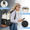 imageMATEIN Insulated Lunch Backpack for Women 156 Inch Work Laptop Backpack with USB Charging Port WaterResistant College Computer Backpacks Meal Prep Lunch Bag Gifts for Nurse Teacher Office Picnic