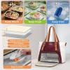 imageMATEIN Laptop Tote Bag with Lunch Compartment 156 Inch Insulated Work Bag with USB Port Water Resistant Convertible Briefcase PU Leather Computer Handbag Purse for Women Nurse Teacher Office