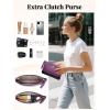 imageMATEIN Lunch Tote Bag for Women 156 Inch PU Leather Laptop Briefcase with Insulated Lunch Compartment Large Capacity Professional Computer Work Handbag with Purse for Office Nurse Teacher 2 SetsPurple