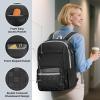 imageMATEIN Lunch backpack for Women 156 Inch Work Laptop Backpack with Lunch Compartment ampamp USB Port Water Resistant College Computer Backpacks Meal Prep Lunchbox Bag for Nurse Office Commute BlackBlack