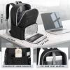 imageMATEIN Lunch backpack for Women 156 Inch Work Laptop Backpack with Lunch Compartment ampamp USB Port Water Resistant College Computer Backpacks Meal Prep Lunchbox Bag for Nurse Office Commute BlackBlack