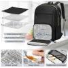 imageMATEIN Lunch backpack for Women 156 Inch Work Laptop Backpack with Lunch Compartment ampamp USB Port Water Resistant College Computer Backpacks Meal Prep Lunchbox Bag for Nurse Office Commute BlackGold