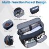 imageMATEIN Messenger Bag for School with USB Charging Port Large Crossbody Satchel 156 inch Student College Laptop Bags with Shoulder Strap Water Resistant Work Computer Briefcase for Office CommutingBlackblue