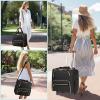 imageMATEIN Rolling Laptop Bag for Women 156 Inch Rolling Briefcase with Wheels ampampDetachable Cart Roller Computer Teacher Tote Bag with Insulated Lunch Box Gift for Nurse Work Business Office Deep Black