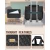 imageMATEIN Teacher Bag with Lunch Box Large Teacher Tote Bag for Women Work with Accordion File Organizer ampamp Insulated Pocket 173 inch Laptop Tote Computer Briefcase for Office College Nursing BlackBlack
