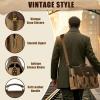 imageMATEIN Vintage Messenger Bag with USB Charging Port ampamp RFID Blocking Pocket 156 inch Laptop Bag Canvas PU Leather Men Briefcase Water Resistant Computer Satchel Crossbody for Work Commuting Brown