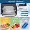 imageMATEIN Work Backpack with Lunch Compartment Waterproof PUcoated Meal Prep Backpack for Men with Cutlery Pocket Large 17 Inch Laptop Back Pack with USB Port Insulated Cooler Bag for Office Picnic