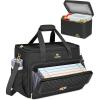 imageMATEIN Teacher Bag with Lunch Box Large Teacher Tote Bag for Women Work with Accordion File Organizer ampamp Insulated Pocket 173 inch Laptop Tote Computer Briefcase for Office College Nursing BlackDark Black