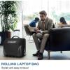 imageMATEIN Rolling Briefcase for Men Large Rolling Laptop Bag with Big Wheels Fits 173 Inch Notebook for Travel Office Work Water Resistant Roller Computer Case College Teacher Luggage Suitcase Black