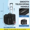 imageMATEIN Rolling Briefcase for Men Large Rolling Laptop Bag with Big Wheels Fits 173 Inch Notebook for Travel Office Work Water Resistant Roller Computer Case College Teacher Luggage Suitcase Black