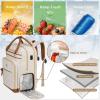 imageMATEIN Teacher Backpack with Lunch Compartment 156 Inch Laptop Backpack with USB Charging Port ampamp Organizer Pocket College Computer Work Backpacks Meal Prep Bag Gifts for Women Nurse Commute Office