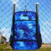 imageMATEIN Baseball Backpack Softball Bat Bag with Shoes Compartment for Youth Boys and Adult Lightweight Baseball Bag with Fence Hook Hold TBall Bat Batting Mitten Helmet Caps Teeball GearGalaxy Blue