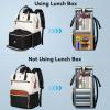 imageMATEIN Laptop Backpack with Lunch Box 156 Inch Lunch Backpack for Women College Computer Back Pack Work Backpacks with Insulated Lunchbox Meal Prep Bag for Teacher Nurse Commute Office 2Pcs Set