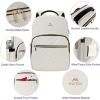imageMATEIN Cute Backpack for Girls Water Resistant School Backpack with Charging Port Fits 156 Inch Laptop MultiFunctional Bookbag for Middle School with USB Charging Port Gift for Girls PinkWhite