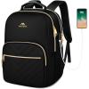 imageMATEIN Cute Backpack for Girls Water Resistant School Backpack with Charging Port Fits 156 Inch Laptop MultiFunctional Bookbag for Middle School with USB Charging Port Gift for Girls PinkBlack