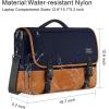imageMATEIN Messenger Bag for Men Briefcases Lightweight Mens Laptop Bag 173 inch Water Resistant Crossbody Satchel Computer Work Office Case with Shoulder Strap BrownBluebrown
