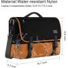 imageMATEIN Messenger Bag for Men Briefcases Lightweight Mens Laptop Bag 173 inch Water Resistant Crossbody Satchel Computer Work Office Case with Shoulder Strap BrownBlackbrown