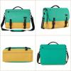 imageMATEIN Messenger Bag for Men Briefcases Lightweight Mens Laptop Bag 173 inch Water Resistant Crossbody Satchel Computer Work Office Case with Shoulder Strap BrownGreenyellow