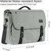 imageMATEIN Messenger Bag for Men Briefcases Lightweight Mens Laptop Bag 173 inch Water Resistant Crossbody Satchel Computer Work Office Case with Shoulder Strap BrownGrey