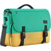 imageMATEIN Messenger Bag for Men Briefcases Lightweight Mens Laptop Bag 173 inch Water Resistant Crossbody Satchel Computer Work Office Case with Shoulder Strap BrownGreenyellow