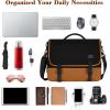imageMATEIN Messenger Bag for Men Briefcases Lightweight Mens Laptop Bag 173 inch Water Resistant Crossbody Satchel Computer Work Office Case with Shoulder Strap BrownBlackbrown