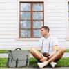 imageMATEIN Messenger Bag for Men Briefcases Lightweight Mens Laptop Bag 173 inch Water Resistant Crossbody Satchel Computer Work Office Case with Shoulder Strap BrownGrey