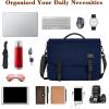imageMATEIN Messenger Bag for Men Briefcases Lightweight Mens Laptop Bag 173 inch Water Resistant Crossbody Satchel Computer Work Office Case with Shoulder Strap BrownBlue