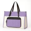 imageMATEIN Womens Work Bag with Lunch Compartment 156 Inch PU Leather Laptop Handbags with Insulated Pocket Waterproof Large Office Bag for Work Purple Lunch Tote Purse for Teacher Nurse GiftTaro Purple