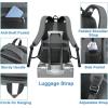 imageMATEIN Work Backpack with Lunch Compartment Large 17 Inch Office Backpack with Computer Pocket USB Charging Port TSA Anti Theft Carry On College Bookbag for Business Travel Picnic Gifts BlueOrangeGrey