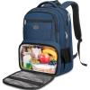 imageMATEIN Work Backpack with Lunch Compartment Large 17 Inch Office Backpack with Computer Pocket USB Charging Port TSA Anti Theft Carry On College Bookbag for Business Travel Picnic Gifts BlueOrangeBlue