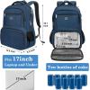 imageMATEIN Work Backpack with Lunch Compartment Large 17 Inch Office Backpack with Computer Pocket USB Charging Port TSA Anti Theft Carry On College Bookbag for Business Travel Picnic Gifts BlueOrangeBlue