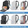 imageMATEIN Work Backpack with Lunch Compartment Large 17 Inch Office Backpack with Computer Pocket USB Charging Port TSA Anti Theft Carry On College Bookbag for Business Travel Picnic Gifts BlueOrangeCharcoal Grey