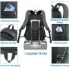 imageMATEIN Work Backpack with Lunch Compartment Large 17 Inch Office Backpack with Computer Pocket USB Charging Port TSA Anti Theft Carry On College Bookbag for Business Travel Picnic Gifts BlueOrangeCharcoal Grey