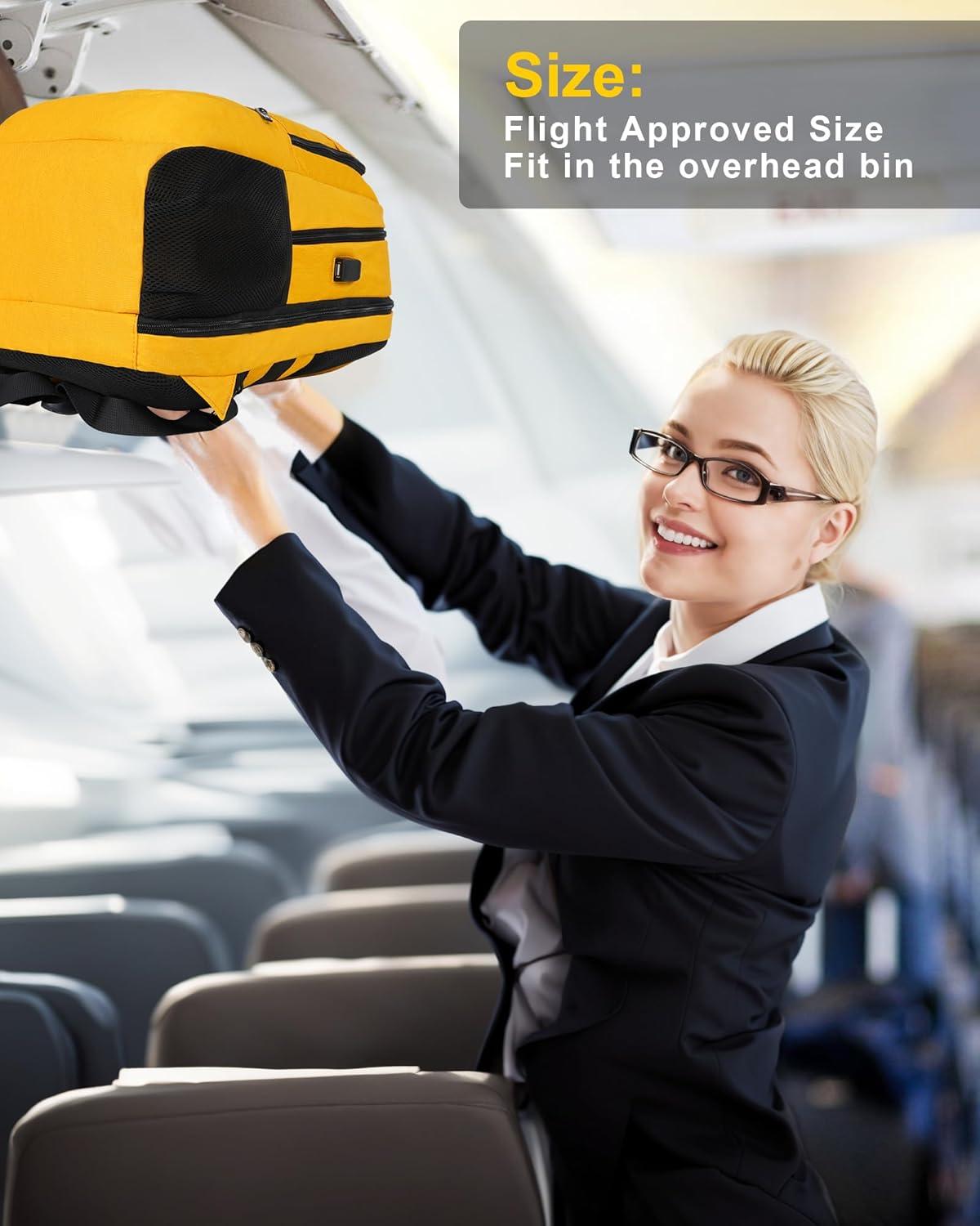 imageMATEIN College Laptop Backpack for Women Stylish 17 Inch Lightweight Outdoor Bag with USB Charging Port ampamp Luggage Strap Water Resistant Large Travel Computer Backpack Blue GreenYellow