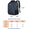 imageMATEIN College Laptop Backpack for Women Stylish 17 Inch Lightweight Outdoor Bag with USB Charging Port ampamp Luggage Strap Water Resistant Large Travel Computer Backpack Blue GreenDark Blue