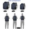 imageMATEIN College Laptop Backpack for Women Stylish 17 Inch Lightweight Outdoor Bag with USB Charging Port ampamp Luggage Strap Water Resistant Large Travel Computer Backpack Blue GreenDark Blue