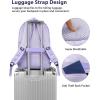 imageMATEIN College Laptop Backpack for Women Stylish 17 Inch Lightweight Outdoor Bag with USB Charging Port ampamp Luggage Strap Water Resistant Large Travel Computer Backpack Blue GreenPurple Blue