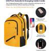 imageMATEIN College Laptop Backpack for Women Stylish 17 Inch Lightweight Outdoor Bag with USB Charging Port ampamp Luggage Strap Water Resistant Large Travel Computer Backpack Blue GreenYellow