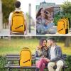 imageMATEIN College Laptop Backpack for Women Stylish 17 Inch Lightweight Outdoor Bag with USB Charging Port ampamp Luggage Strap Water Resistant Large Travel Computer Backpack Blue GreenYellow