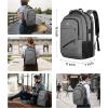 imageMATEIN College Laptop Backpack for Women Stylish 17 Inch Lightweight Outdoor Bag with USB Charging Port ampamp Luggage Strap Water Resistant Large Travel Computer Backpack Blue GreenGrey
