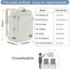 imageMATEIN Purple Travel Backpack Large Capacity Carry on Backpack with Detachable Shoulder Straps Water Resistant Personal Item Bag for Traveler Traveling Essential for WomenLight Beige