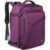 imageMATEIN Purple Travel Backpack Large Capacity Carry on Backpack with Detachable Shoulder Straps Water Resistant Personal Item Bag for Traveler Traveling Essential for WomenPurple