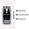 imageMATEIN Travel Garment Bag for Hanging Clothes Large Suit Travel Bag with Pockets ampamp Shoulder Strap for Business Trip Professional Wrinkle Resistant Foldable Suit Storage Carrier Luggage KhakiGrey