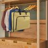 imageMATEIN Travel Garment Bag for Hanging Clothes Large Suit Travel Bag with Pockets ampamp Shoulder Strap for Business Trip Professional Wrinkle Resistant Foldable Suit Storage Carrier Luggage KhakiKhaki